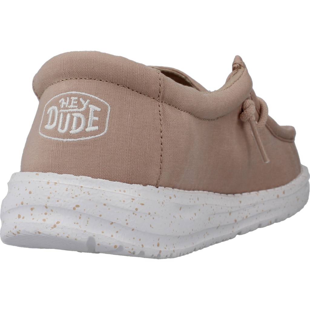 HEY DUDE WALLY YOUTH SLUB CANVAS en color BEIS (3)