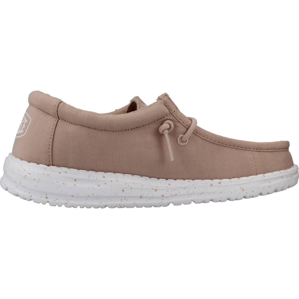 HEY DUDE WALLY YOUTH SLUB CANVAS en color BEIS (4)
