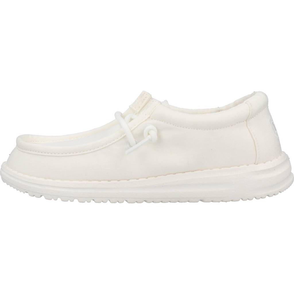 HEY DUDE WALLY YOUTH SLUB CANVAS en color BLANCO (2)