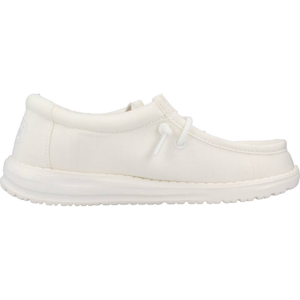 HEY DUDE WALLY YOUTH SLUB CANVAS en color BLANCO (4)