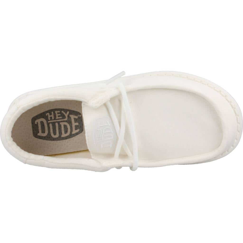 HEY DUDE WALLY YOUTH SLUB CANVAS en color BLANCO (7)