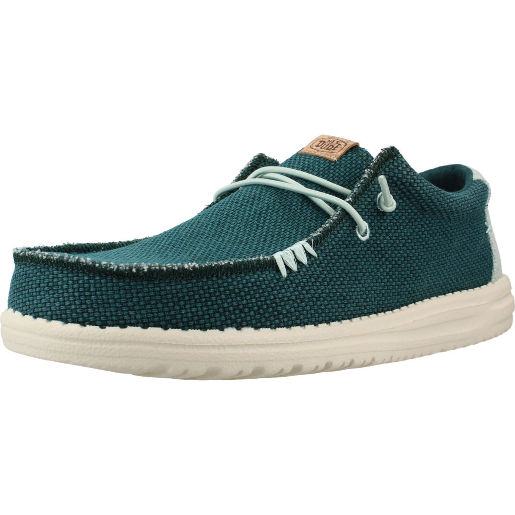 HEY DUDE WALLY BRAIDED en color VERDE (1)