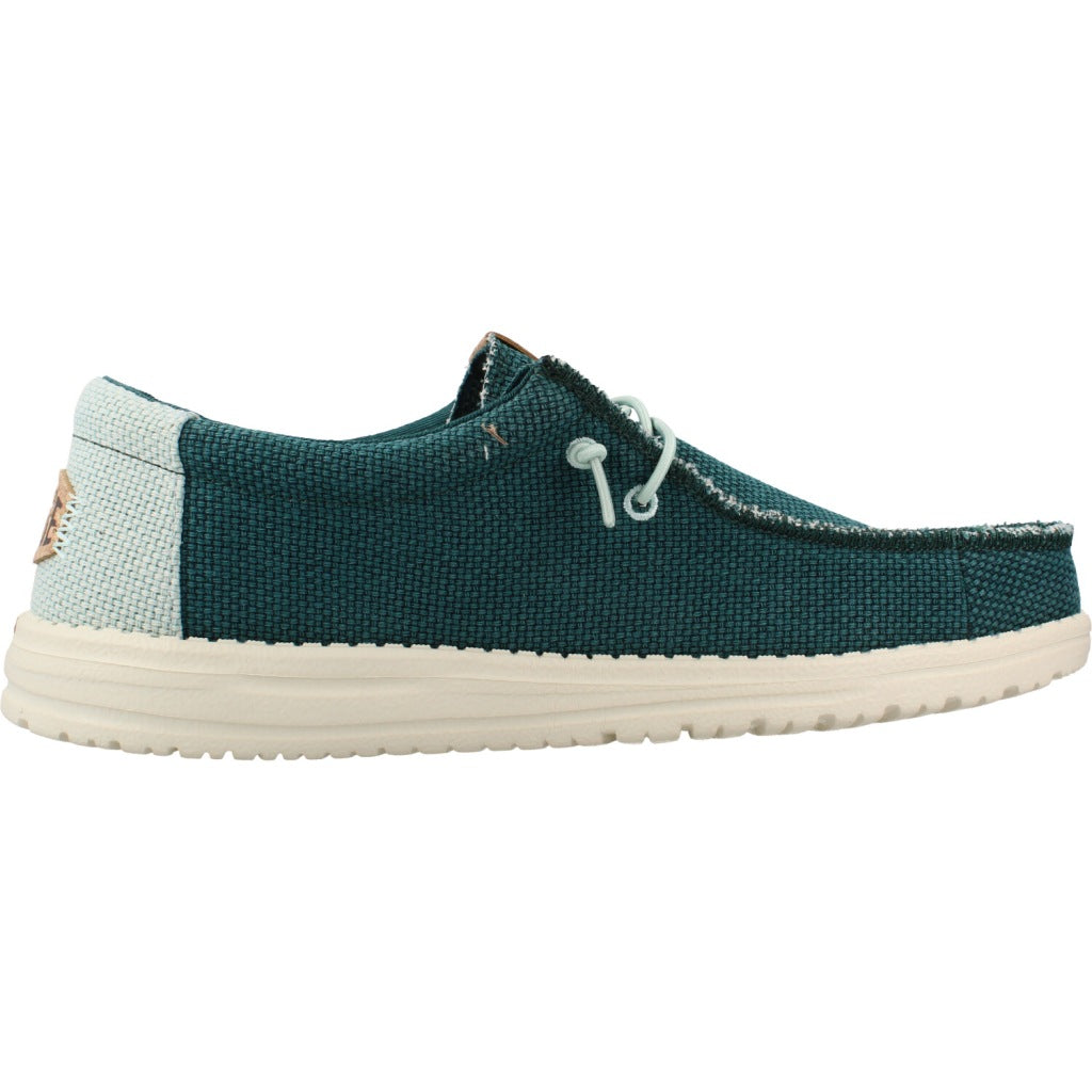 HEY DUDE WALLY BRAIDED en color VERDE (4)