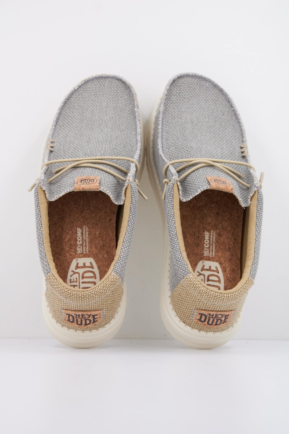 HEY DUDE WALLY BRAIDED en color GRIS (3)