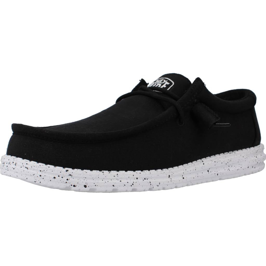 HEY DUDE WALLY SLUB CANVAS en color NEGRO (1)