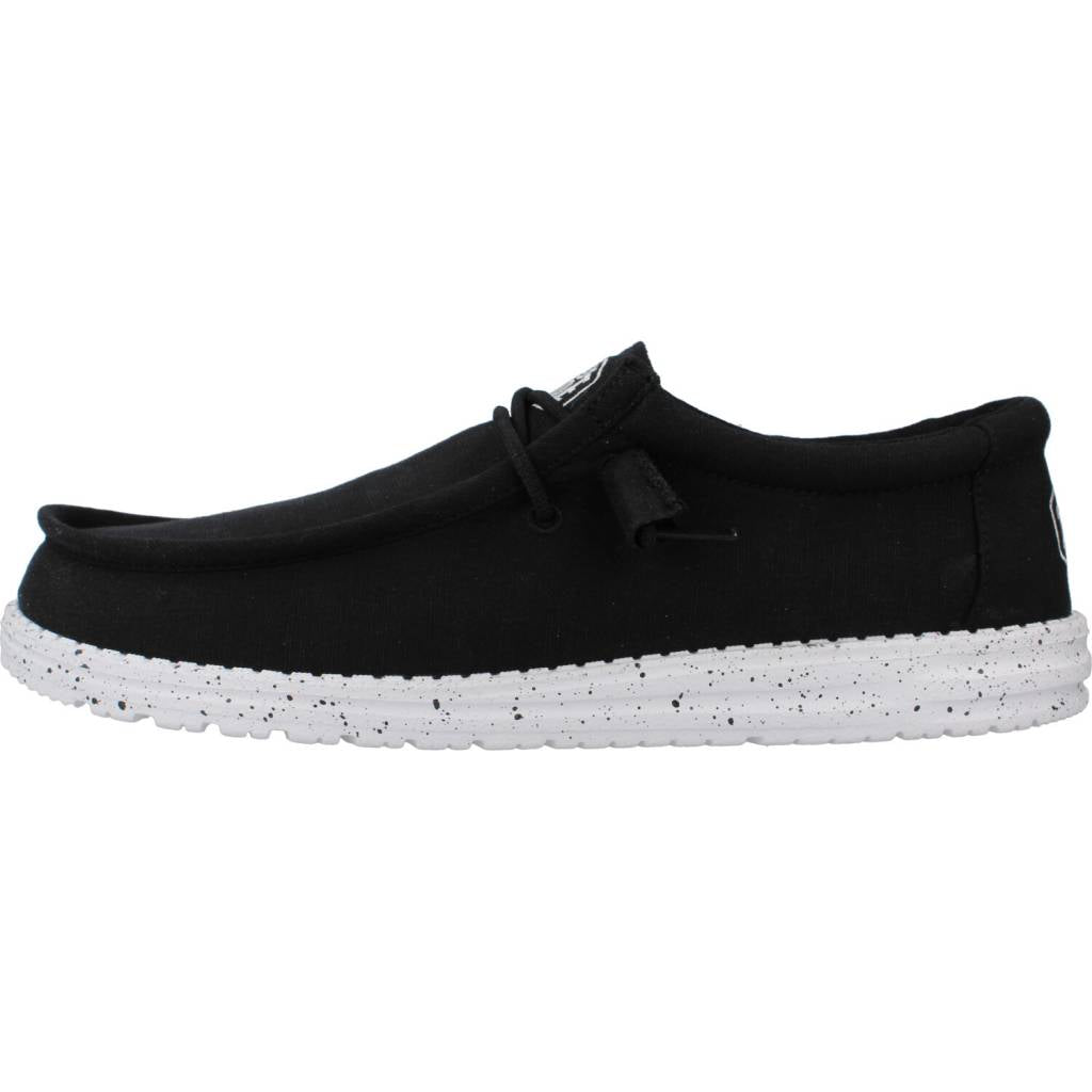 HEY DUDE WALLY SLUB CANVAS en color NEGRO (2)