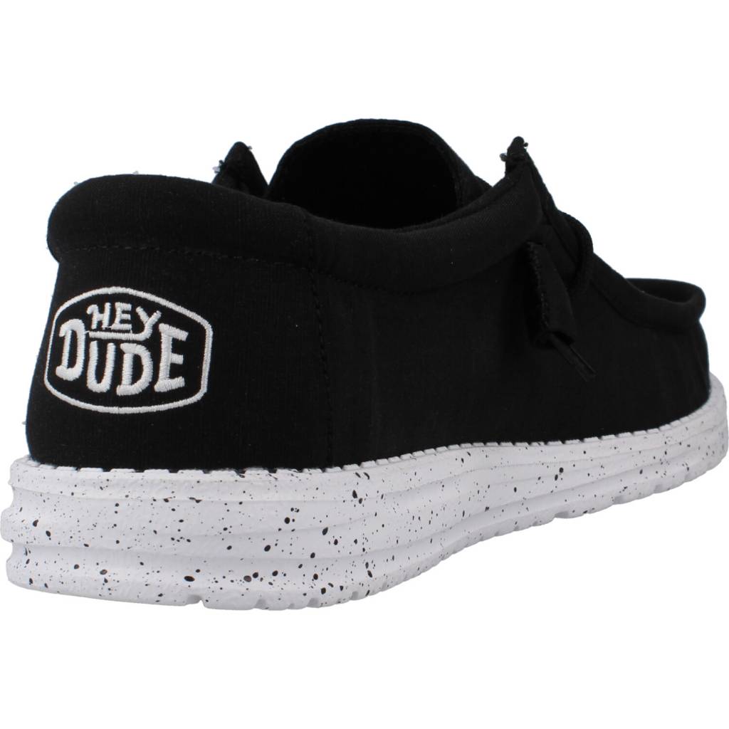 HEY DUDE WALLY SLUB CANVAS en color NEGRO (3)