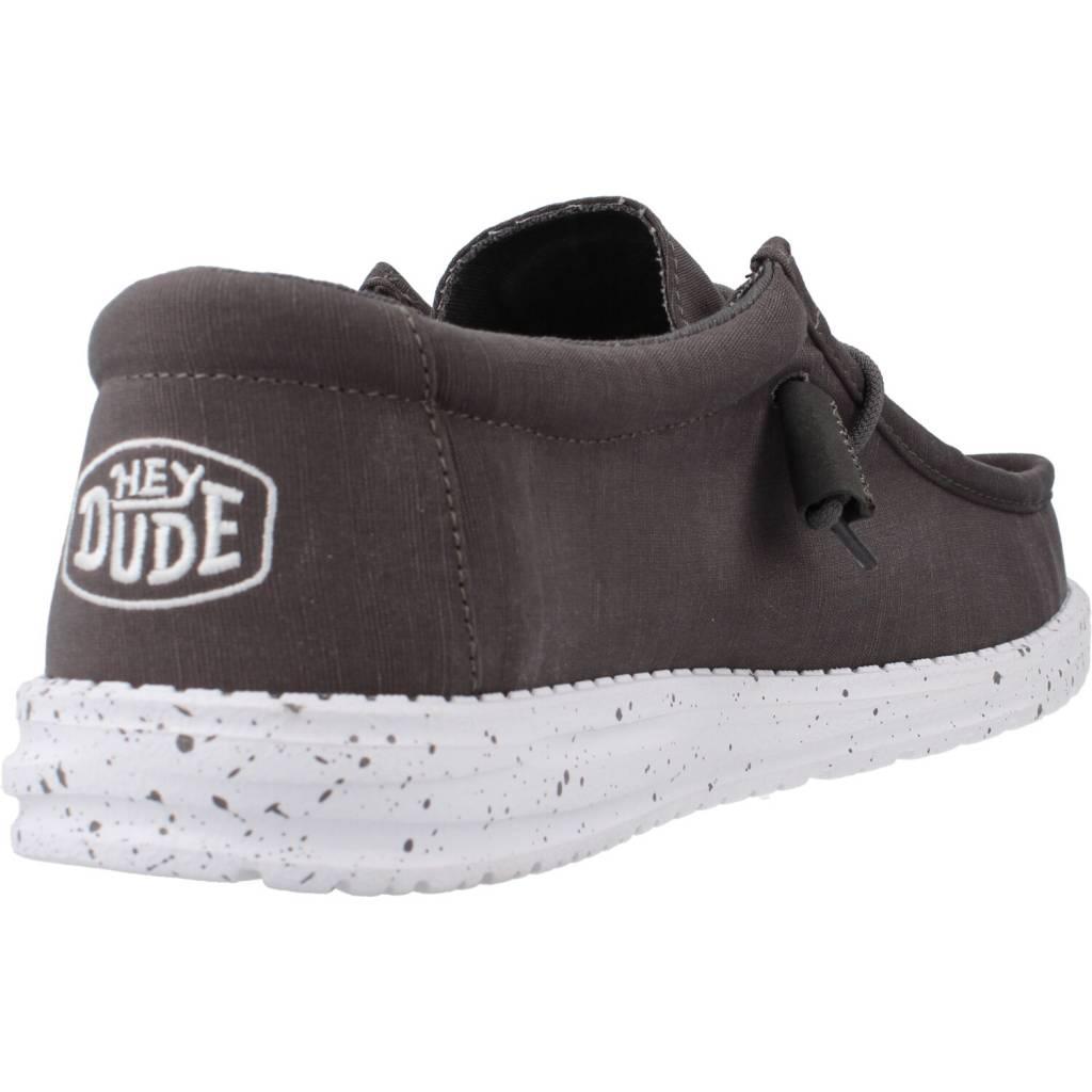 HEY DUDE WALLY SLUB CANVAS en color GRIS (3)