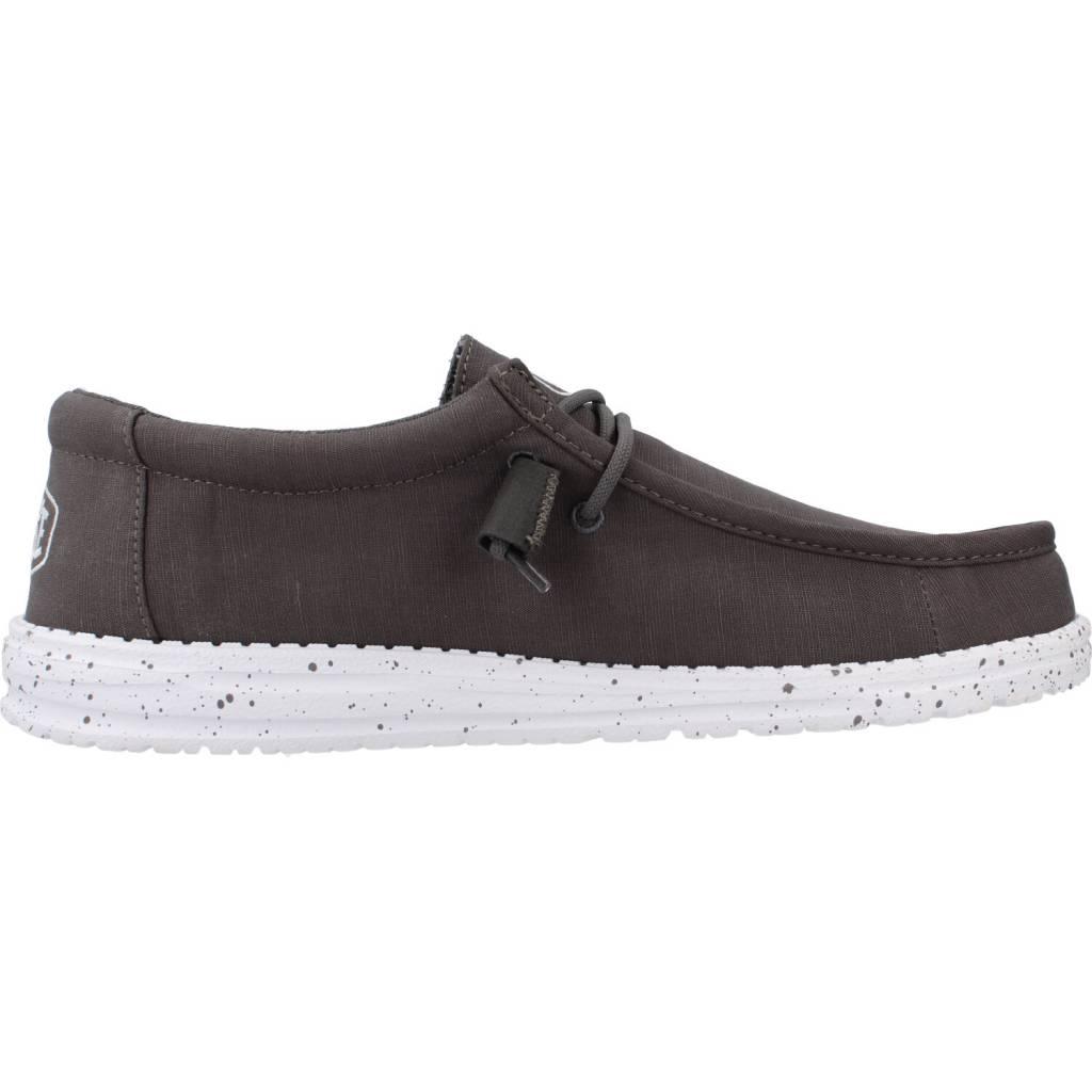 HEY DUDE WALLY SLUB CANVAS en color GRIS (4)