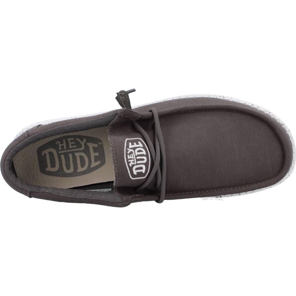 HEY DUDE WALLY SLUB CANVAS en color GRIS (7)