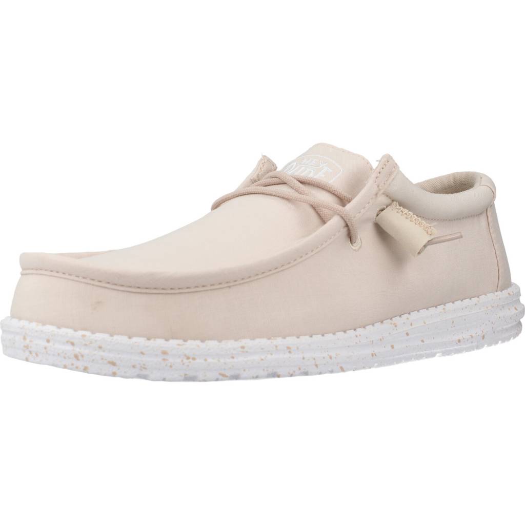 HEY DUDE WALLY SLUB CANVAS en color BEIS (1)