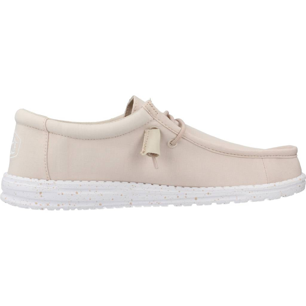 HEY DUDE WALLY SLUB CANVAS en color BEIS (4)
