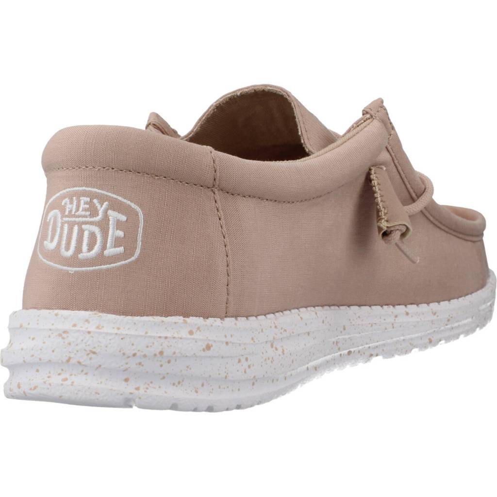 HEY DUDE WALLY SLUB CANVAS en color NUDE (3)