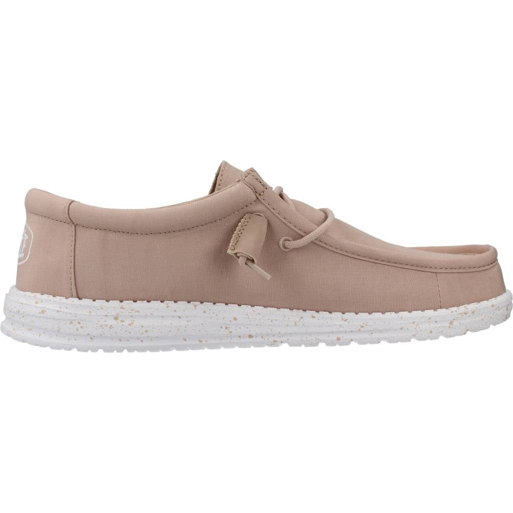 HEY DUDE WALLY SLUB CANVAS en color NUDE (4)