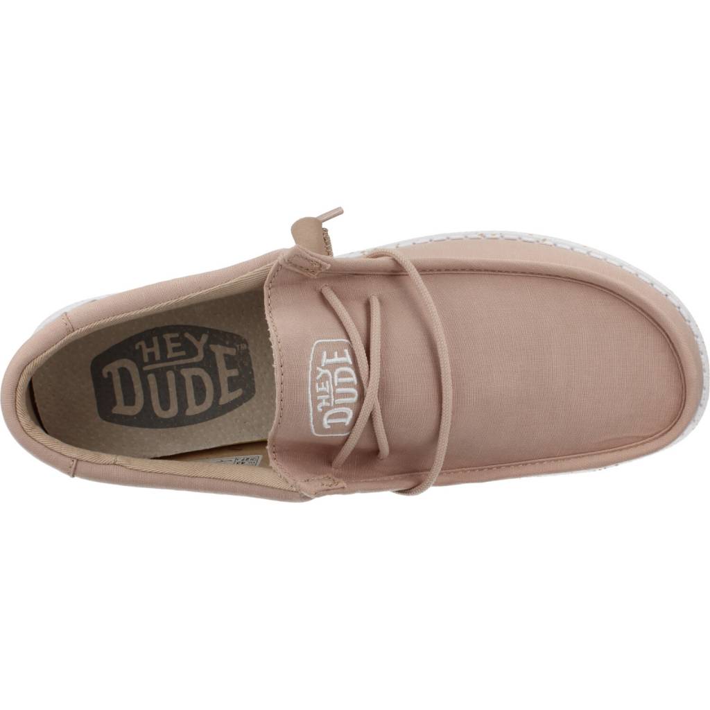HEY DUDE WALLY SLUB CANVAS en color NUDE (7)