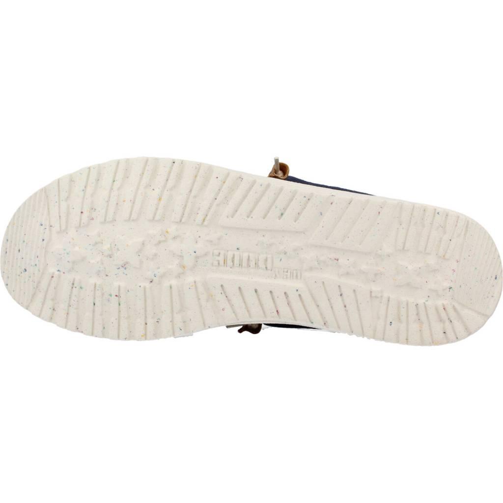 HEY DUDE WALLY LINEN NATURAL en color AZUL (6)