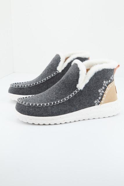 HEY DUDE DENNY FAUX SHEARLING en color GRIS (2)