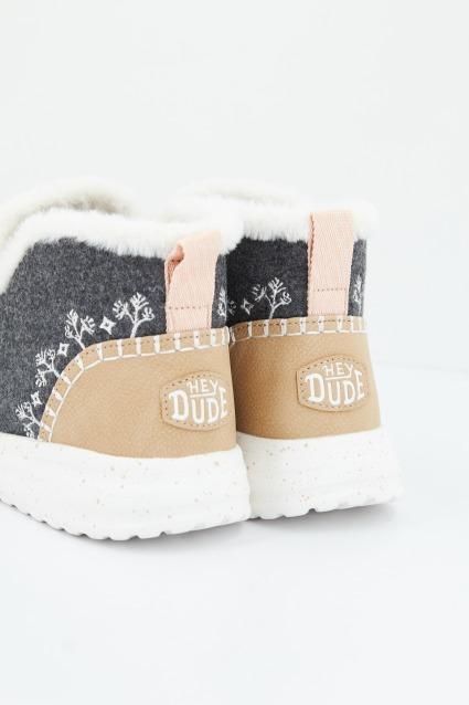 HEY DUDE DENNY FAUX SHEARLING en color GRIS (4)