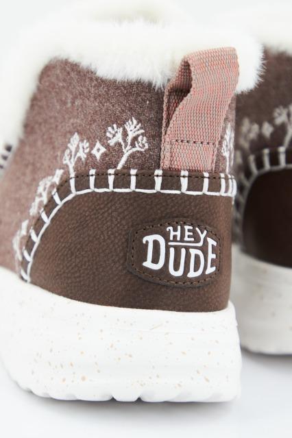 HEY DUDE DENNY FAUX SHEARLING en color MARRON (4)