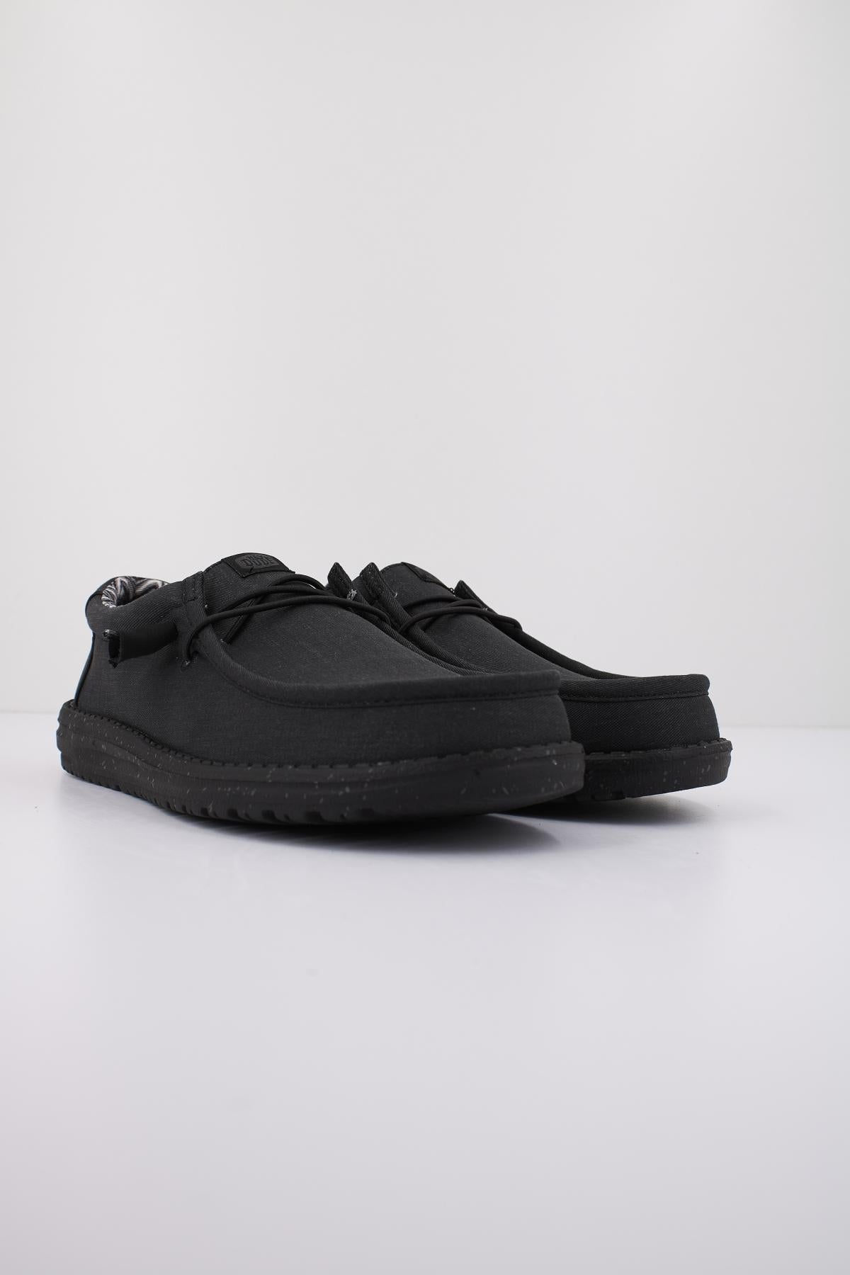 HEY DUDE WALLY STRETCH CANVAS en color NEGRO (2)