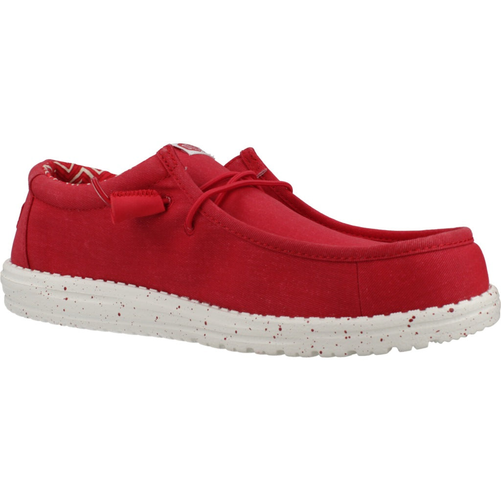 HEY DUDE WALLY STRETCH CANVAS en color ROJO (5)