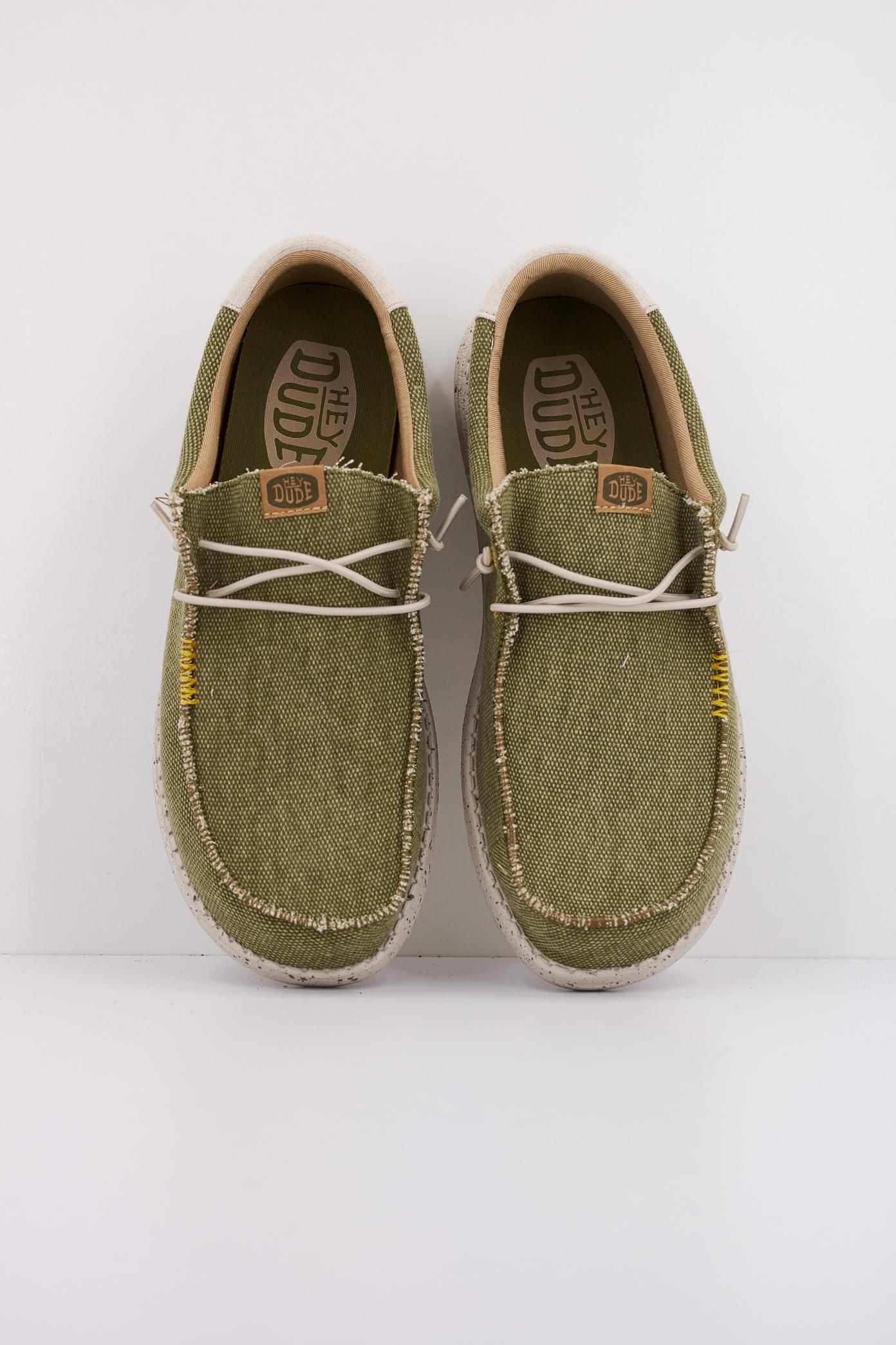 HEY DUDE WALLY COASTLINE JUTE en color VERDE (3)