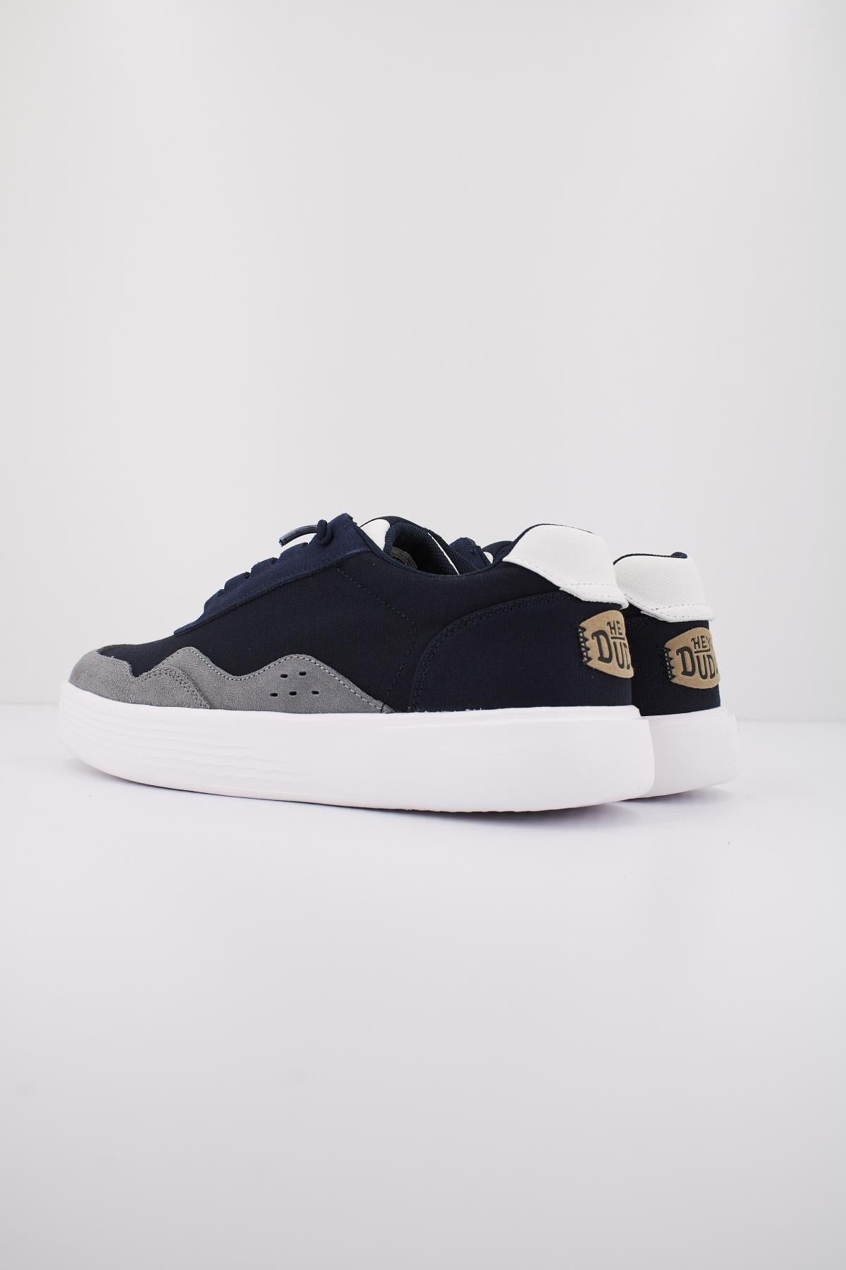 HEY DUDE HUDSON M CANVAS en color AZUL (3)