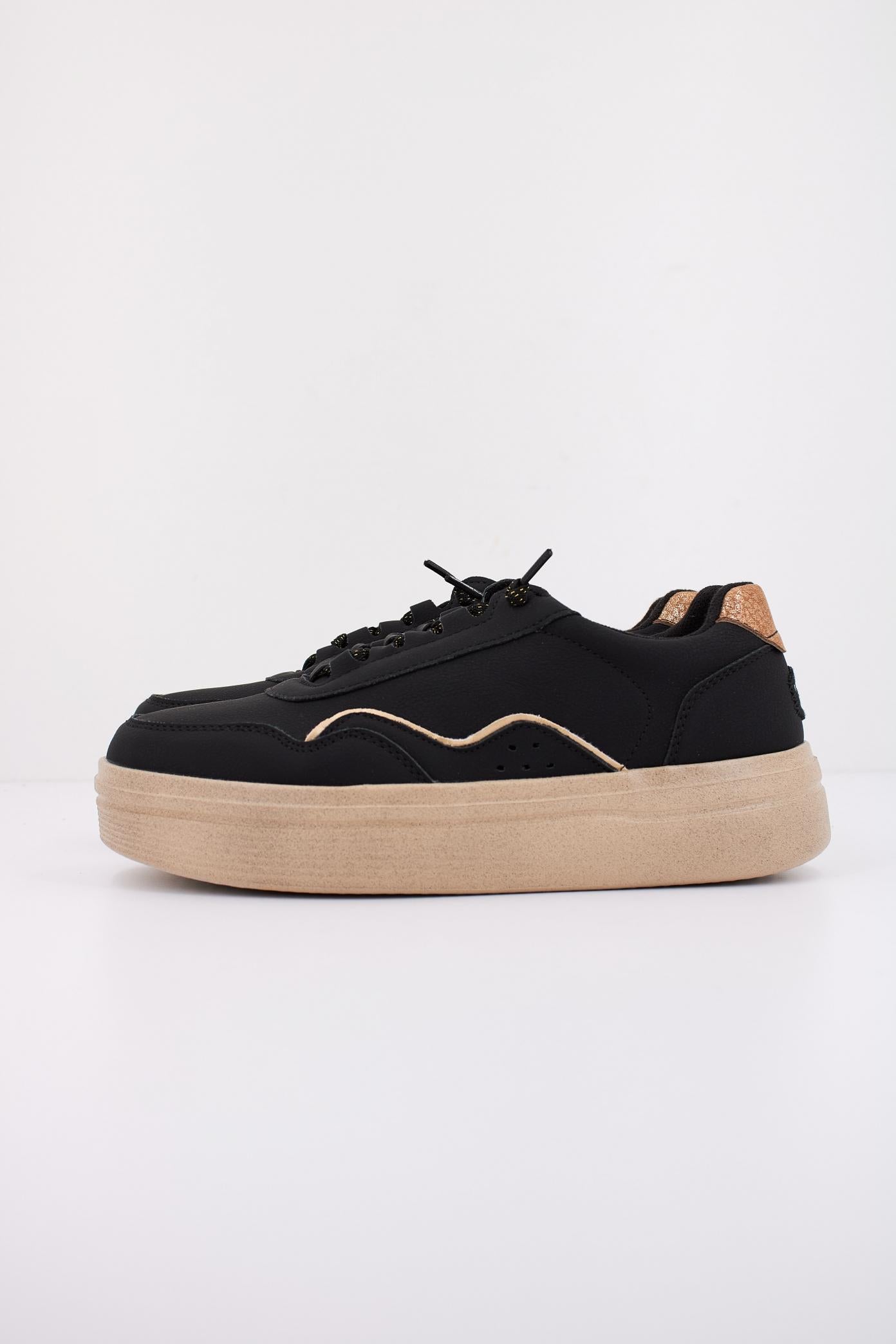 HEY DUDE HUDSON LIFT METALLIC en color NEGRO (1)