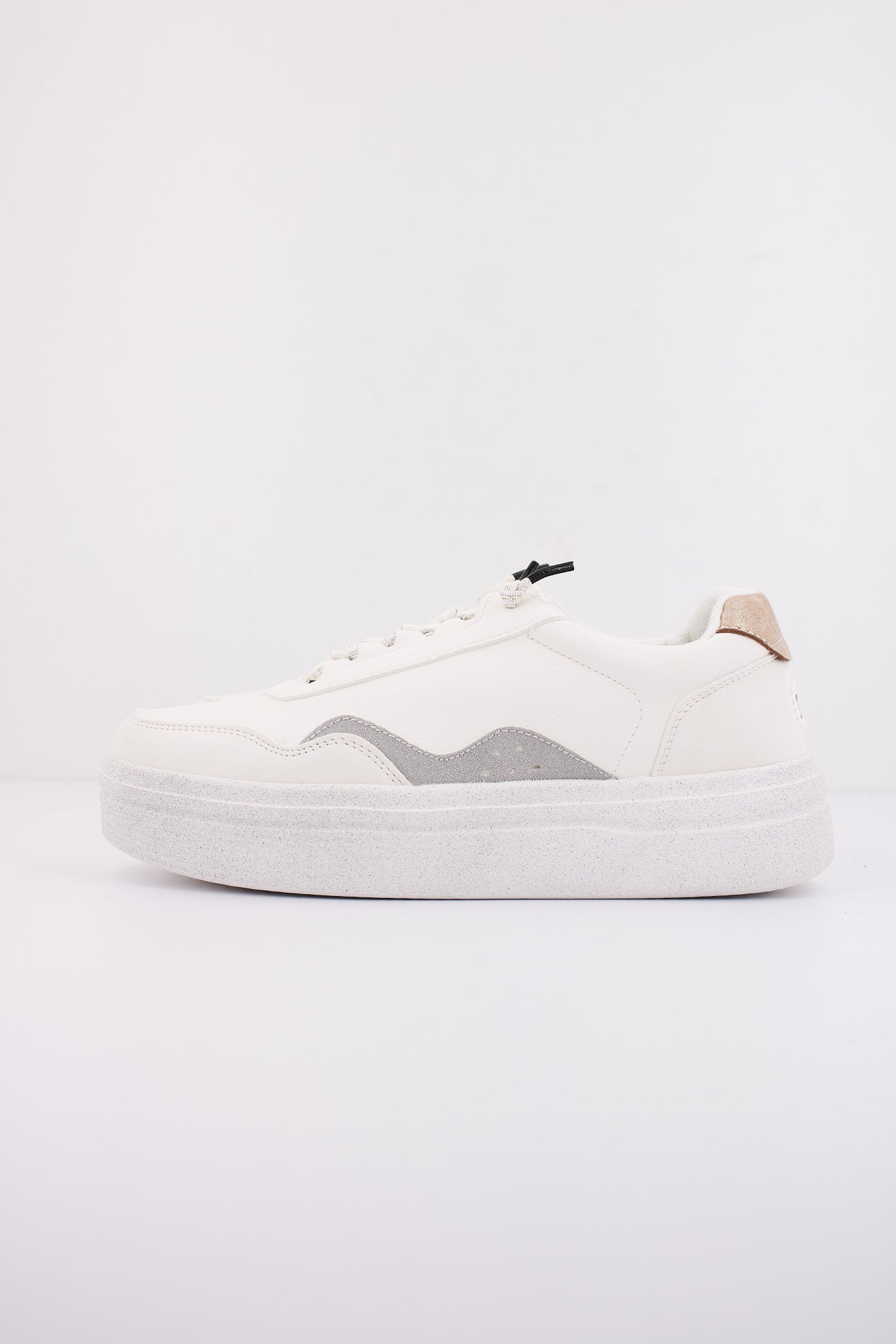 HEY DUDE HUDSON LIFT METALLIC en color BLANCO  (1)