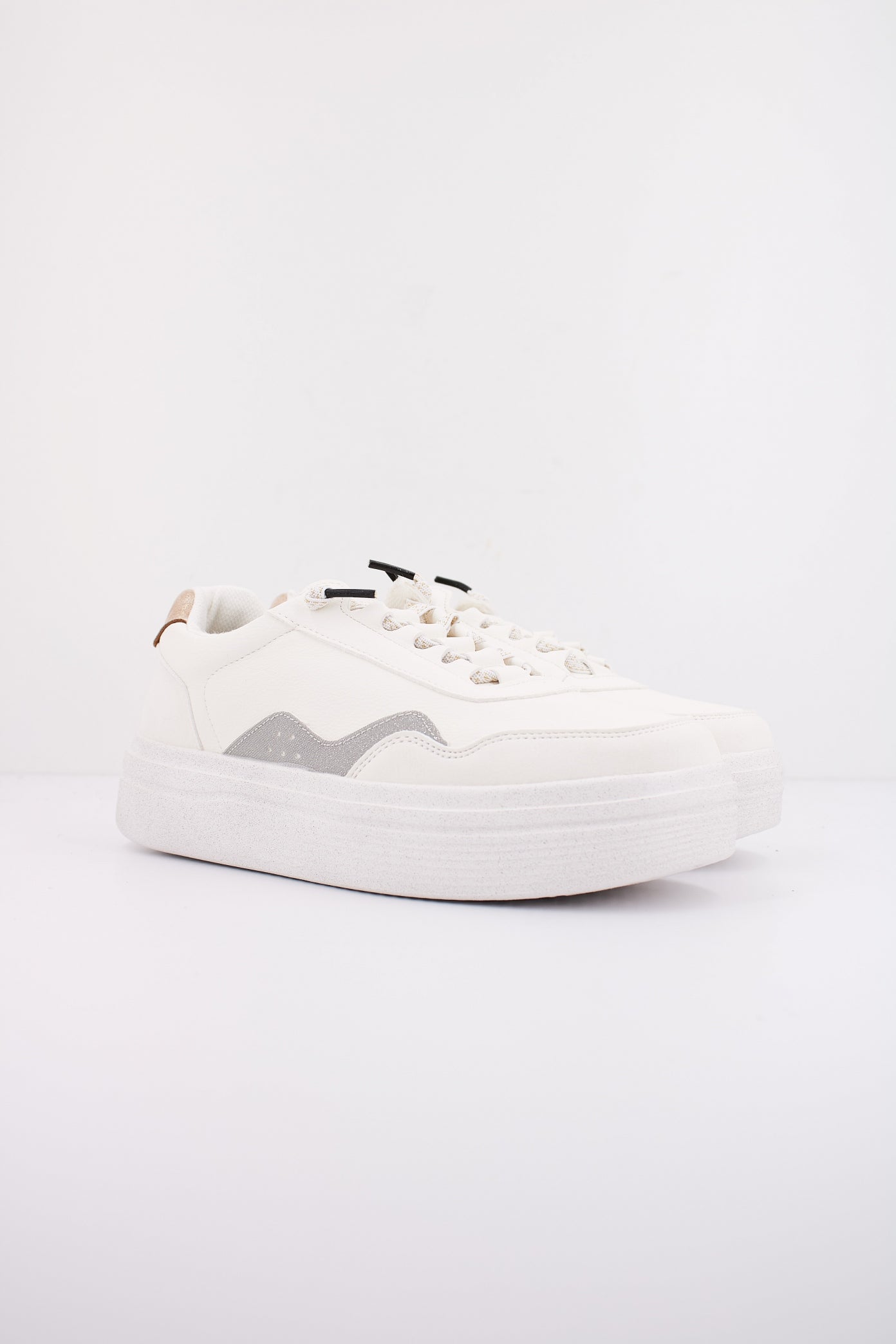 HEY DUDE HUDSON LIFT METALLIC en color BLANCO  (2)