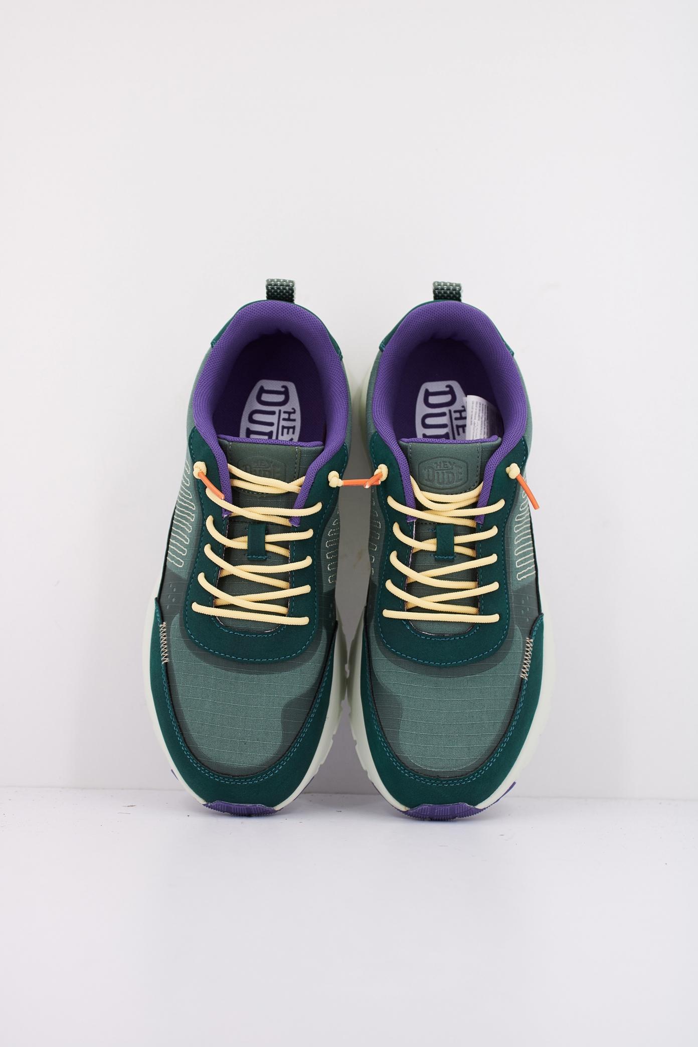 HEY DUDE SIROCCO ALTA HYPE en color VERDE (3)