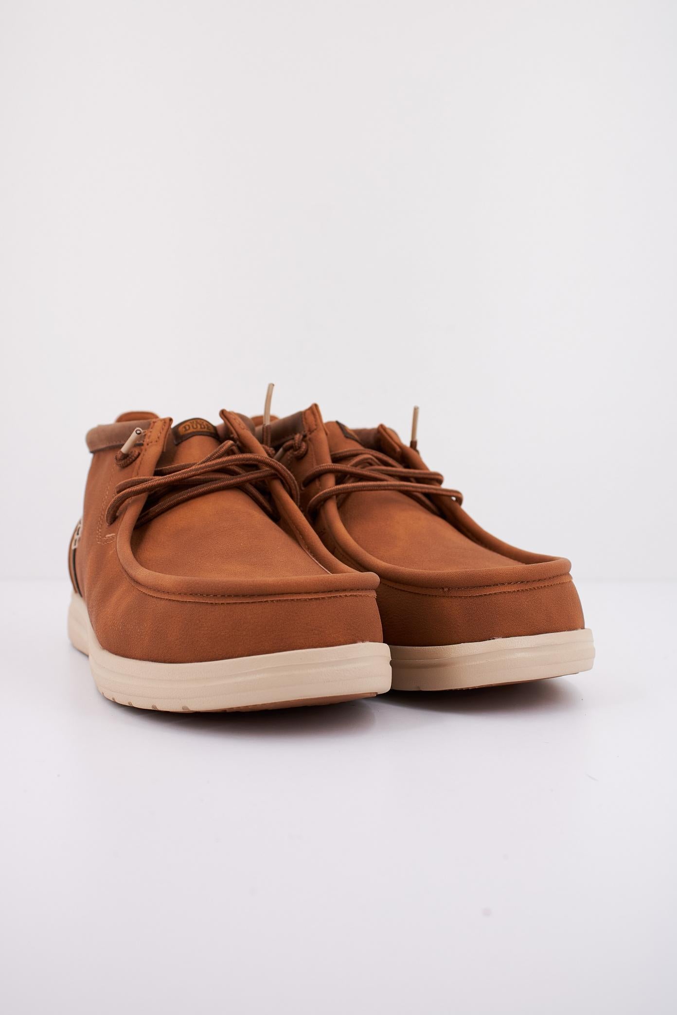 HEY DUDE WALLY MID GRIP R CLASSIC en color MARRON CLARO (2)