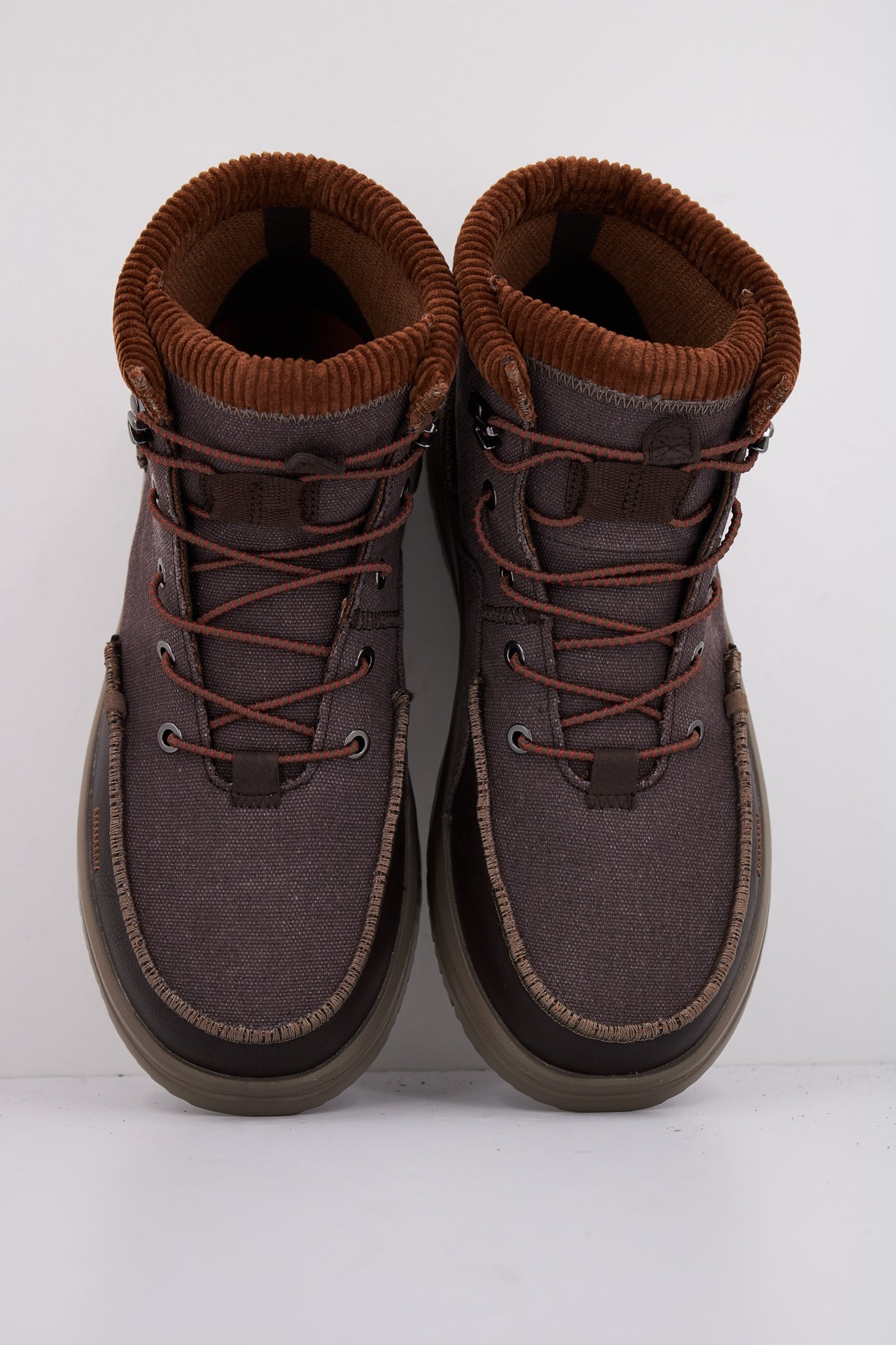 HEY DUDE BRADLEY CORDUROY COLLAR en color MARRON (3)