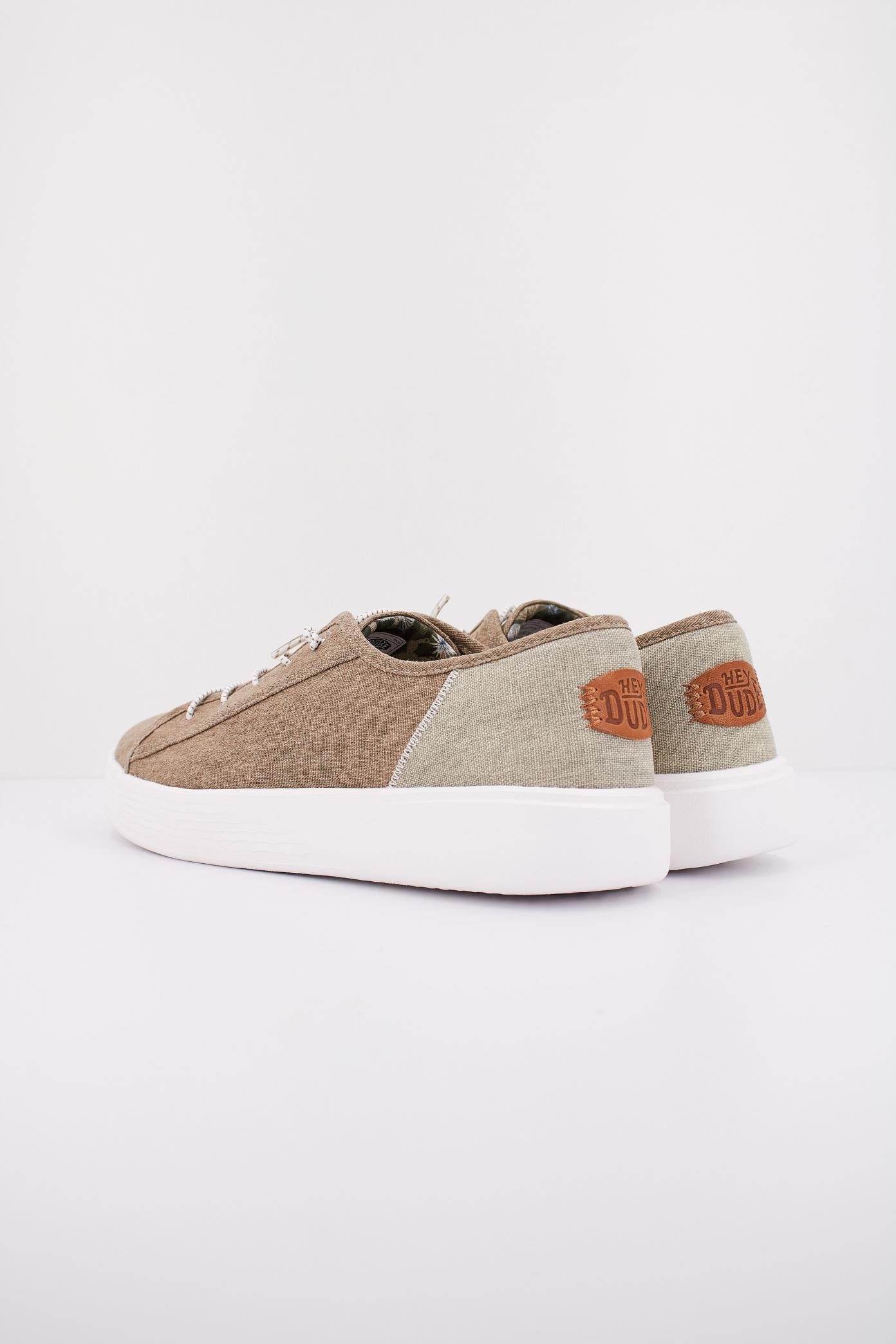 HEY DUDE CODY CRAFT LINEN en color MARRON CLARO (4)