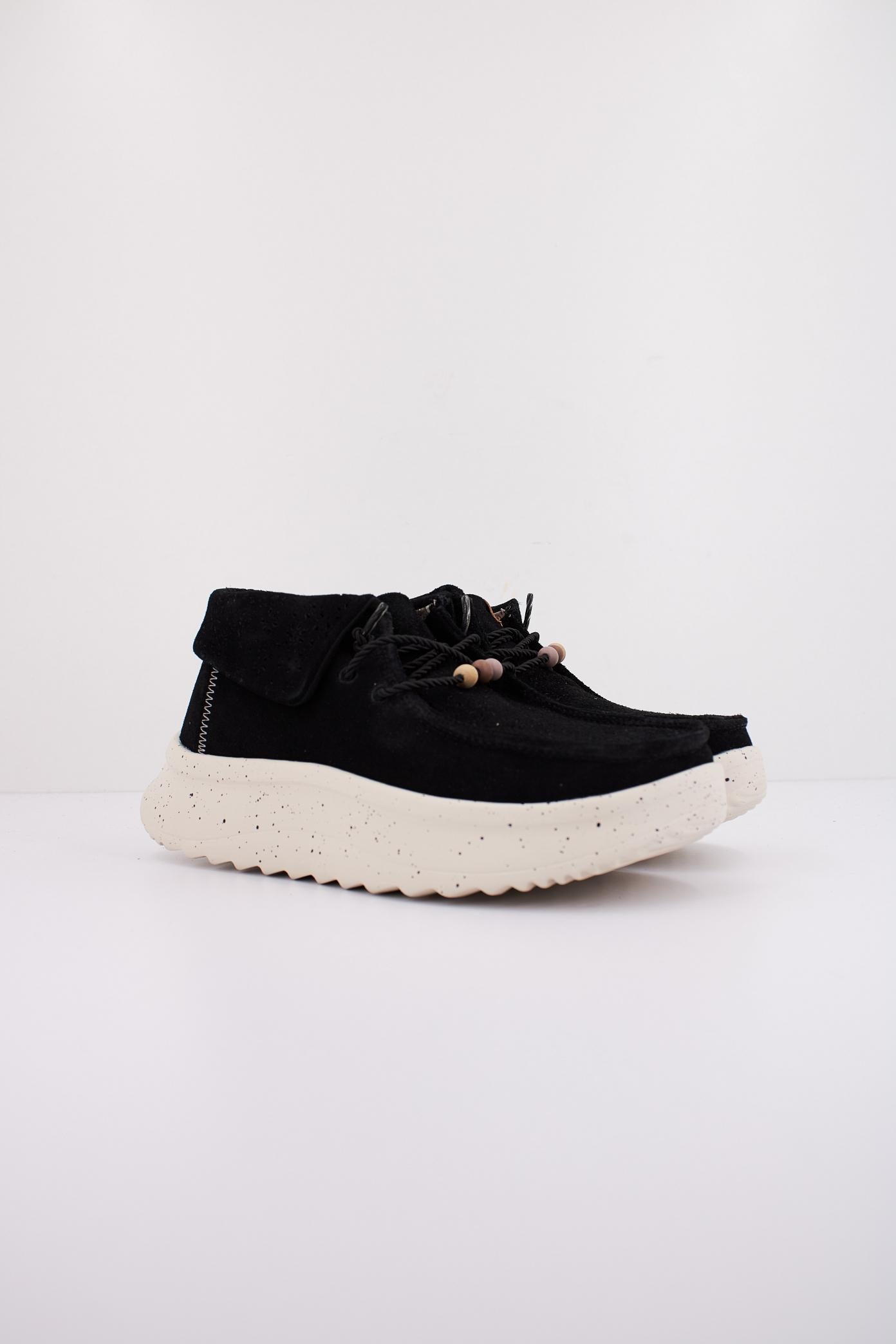 HEY DUDE WENDY PEAK FOLD BOOT en color NEGRO (2)
