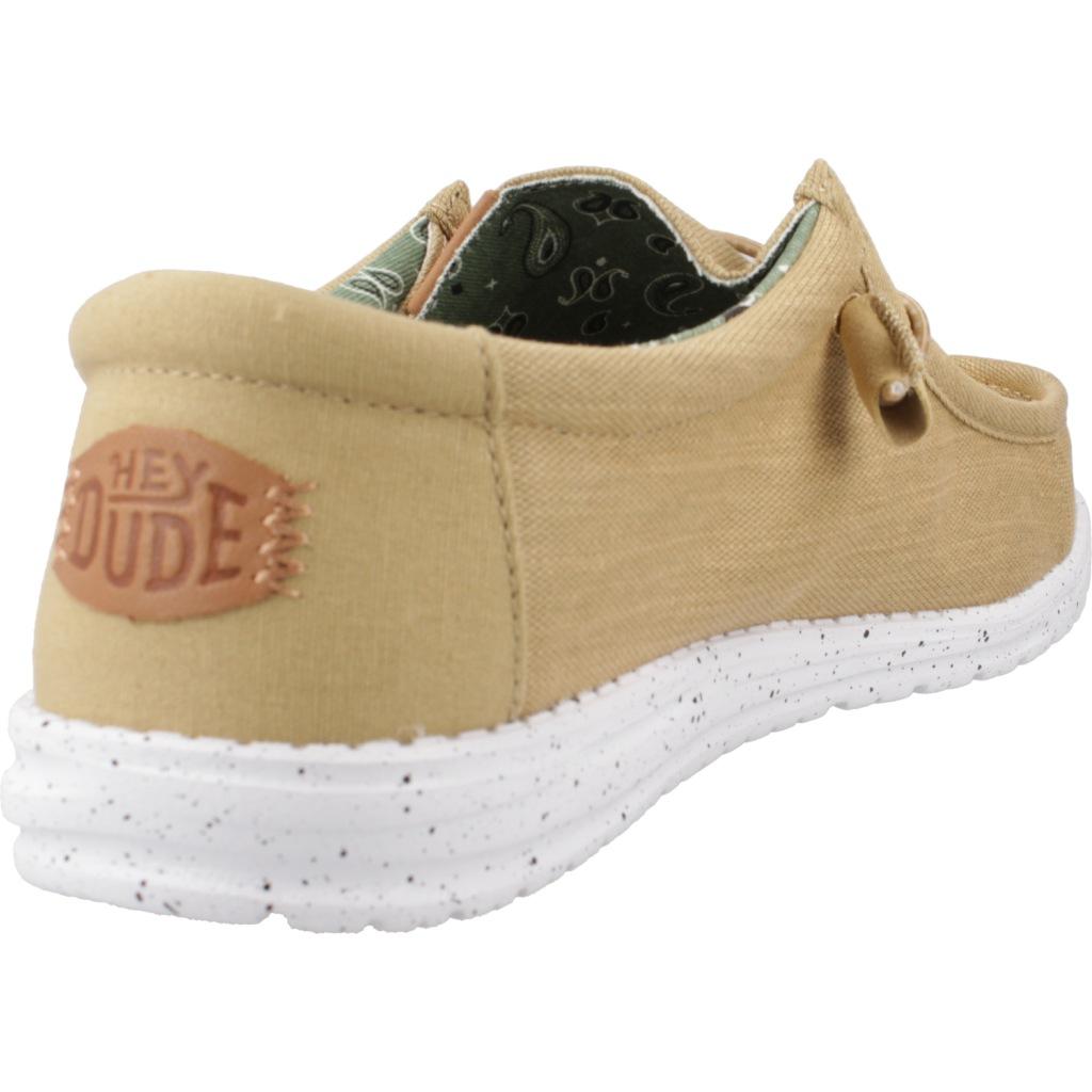 HEY DUDE WALLY WASHED CANVAS en color AMARILLO (3)