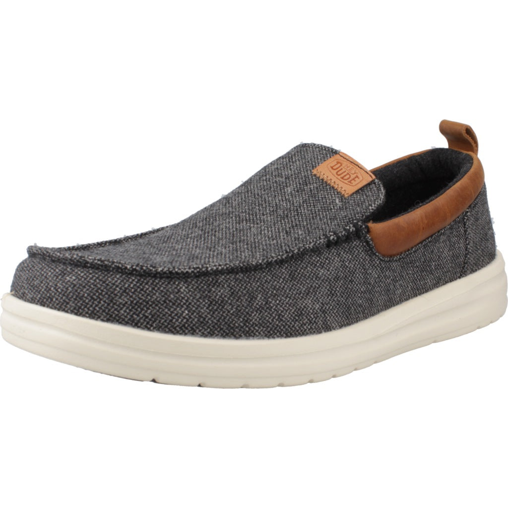 HEY DUDE GRIP MOC WOOL en color AZUL (1)