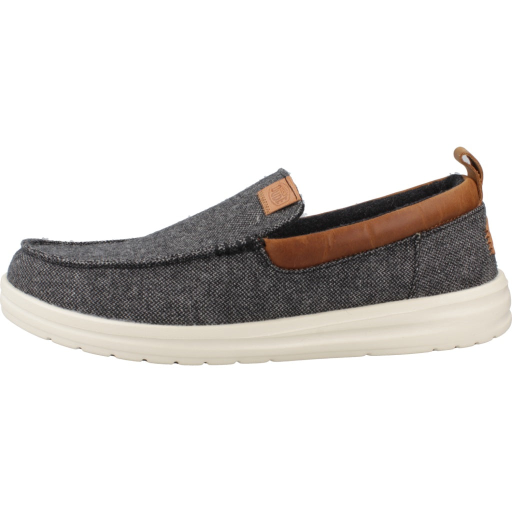 HEY DUDE GRIP MOC WOOL en color AZUL (2)