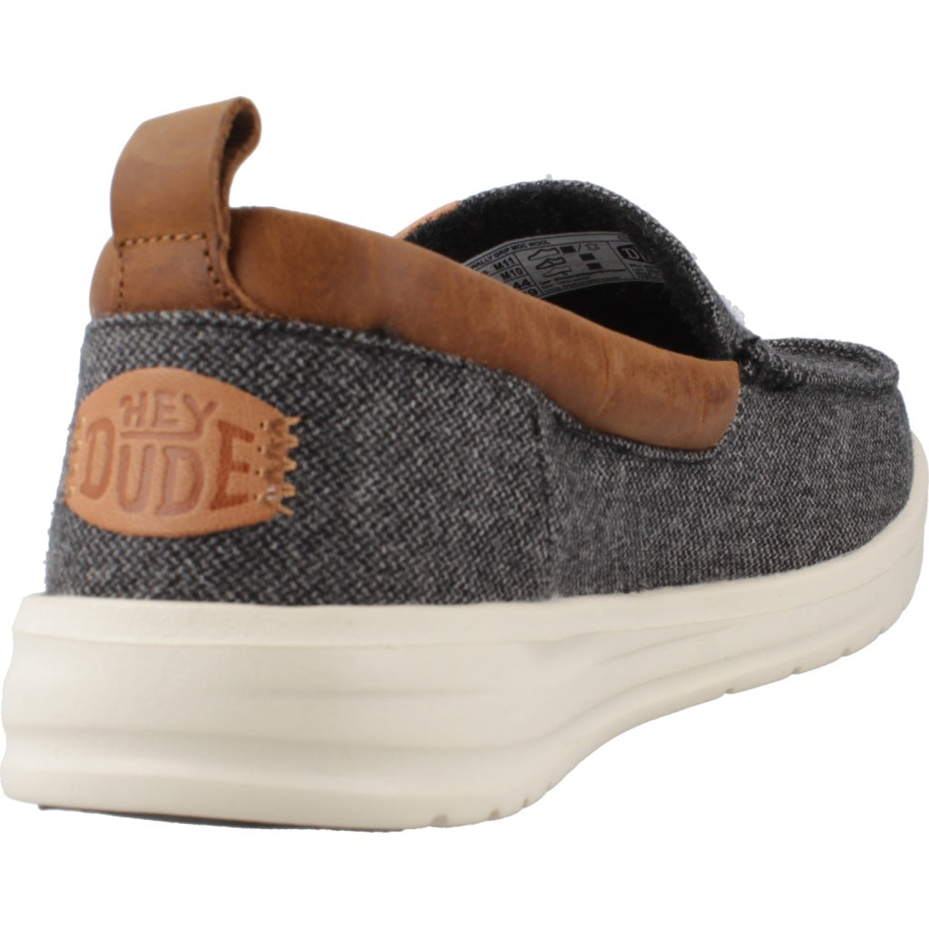 HEY DUDE GRIP MOC WOOL en color AZUL (3)