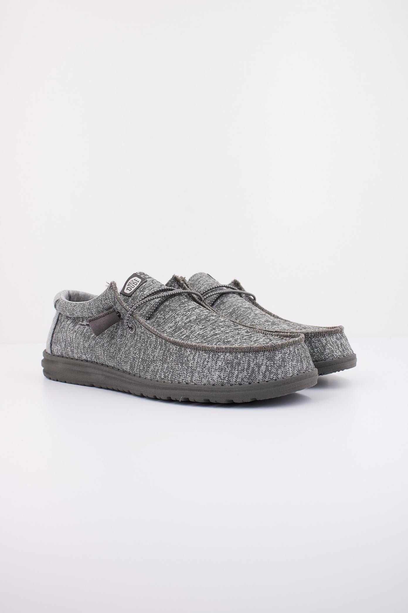 HEY DUDE WALLY SPORT KNIT en color GRIS (2)