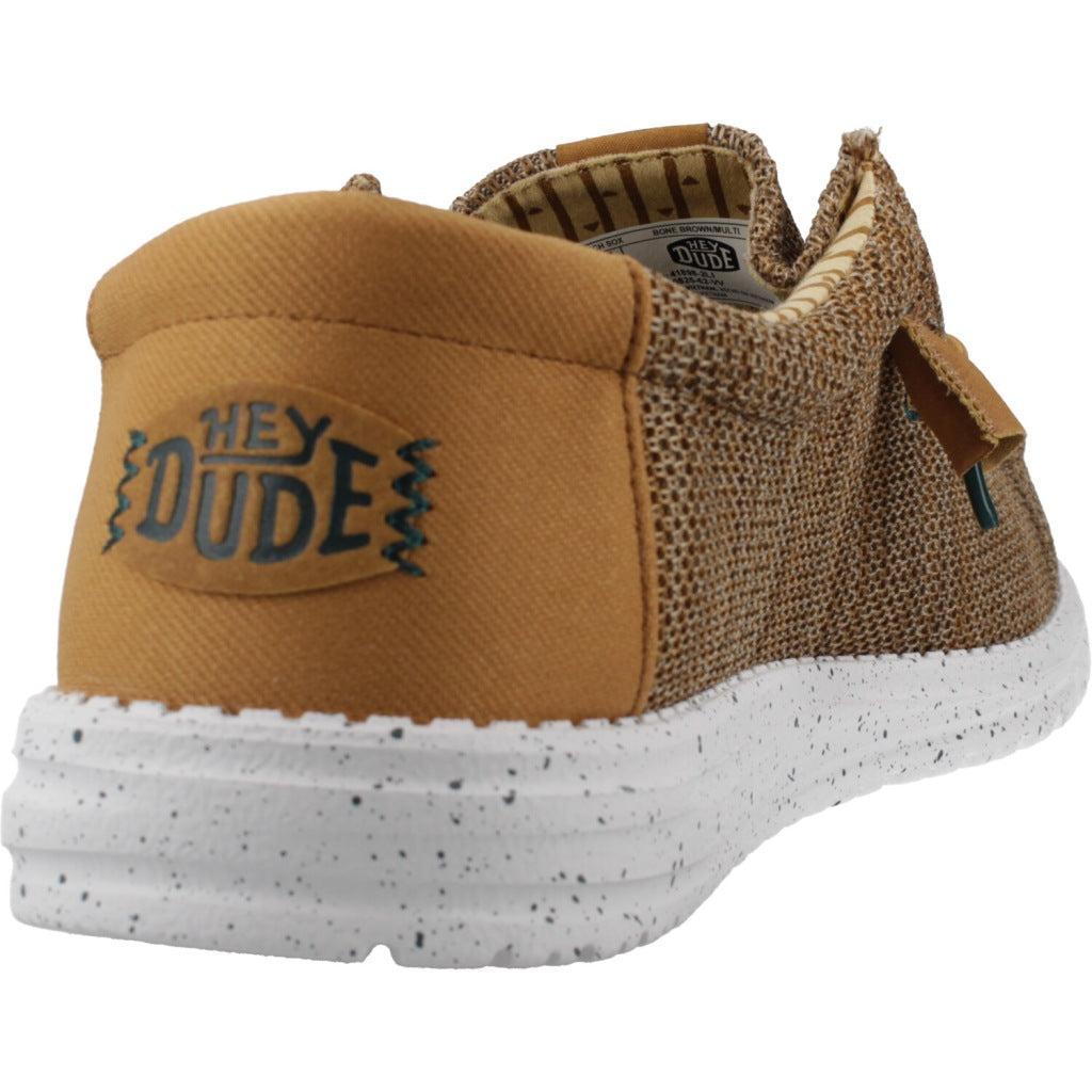 HEY DUDE WALLY STRETCH SOX en color MARRON (3)