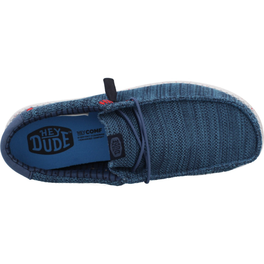 HEY DUDE WALLY STRETCH SOX en color AZUL (7)