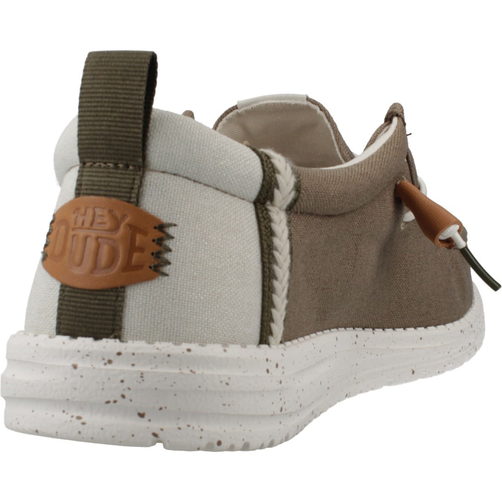 HEY DUDE WALLY SUMMER LINEN en color VERDE (3)