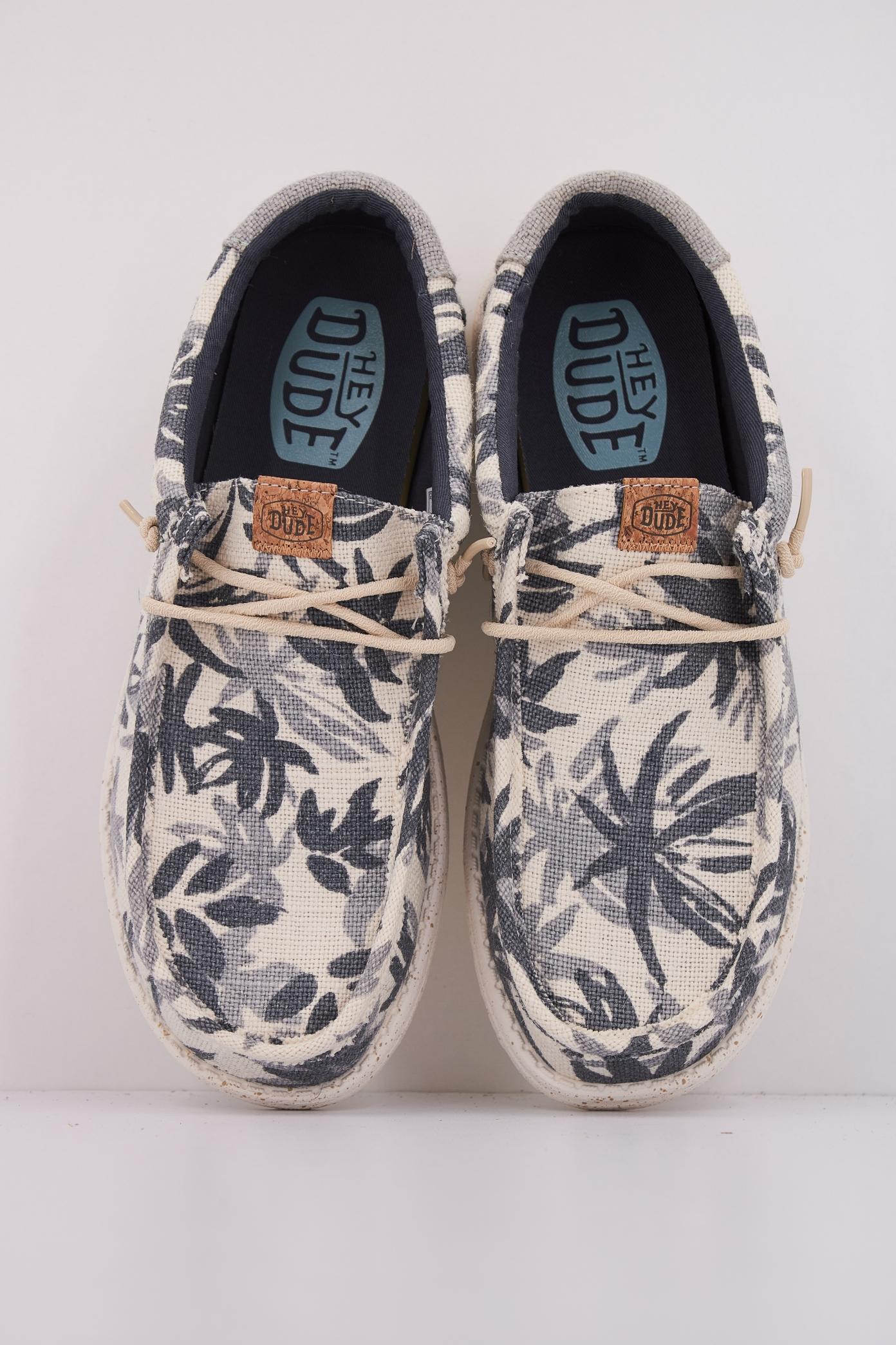 HEY DUDE WALLY PALM JUTE en color GRIS (3)