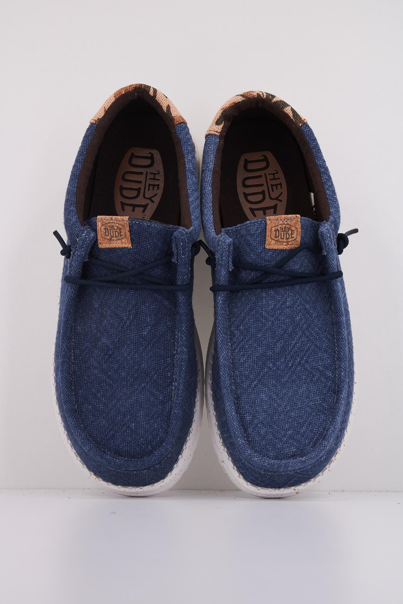 HEY DUDE WALLY PALM JUTE en color AZUL (3)