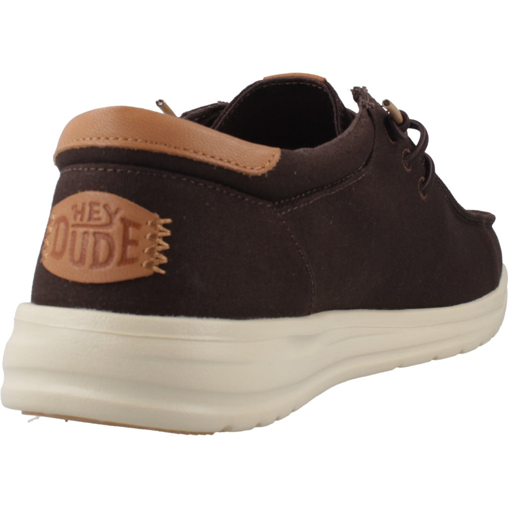 HEY DUDE PAUL CANVAS en color MARRON (3)