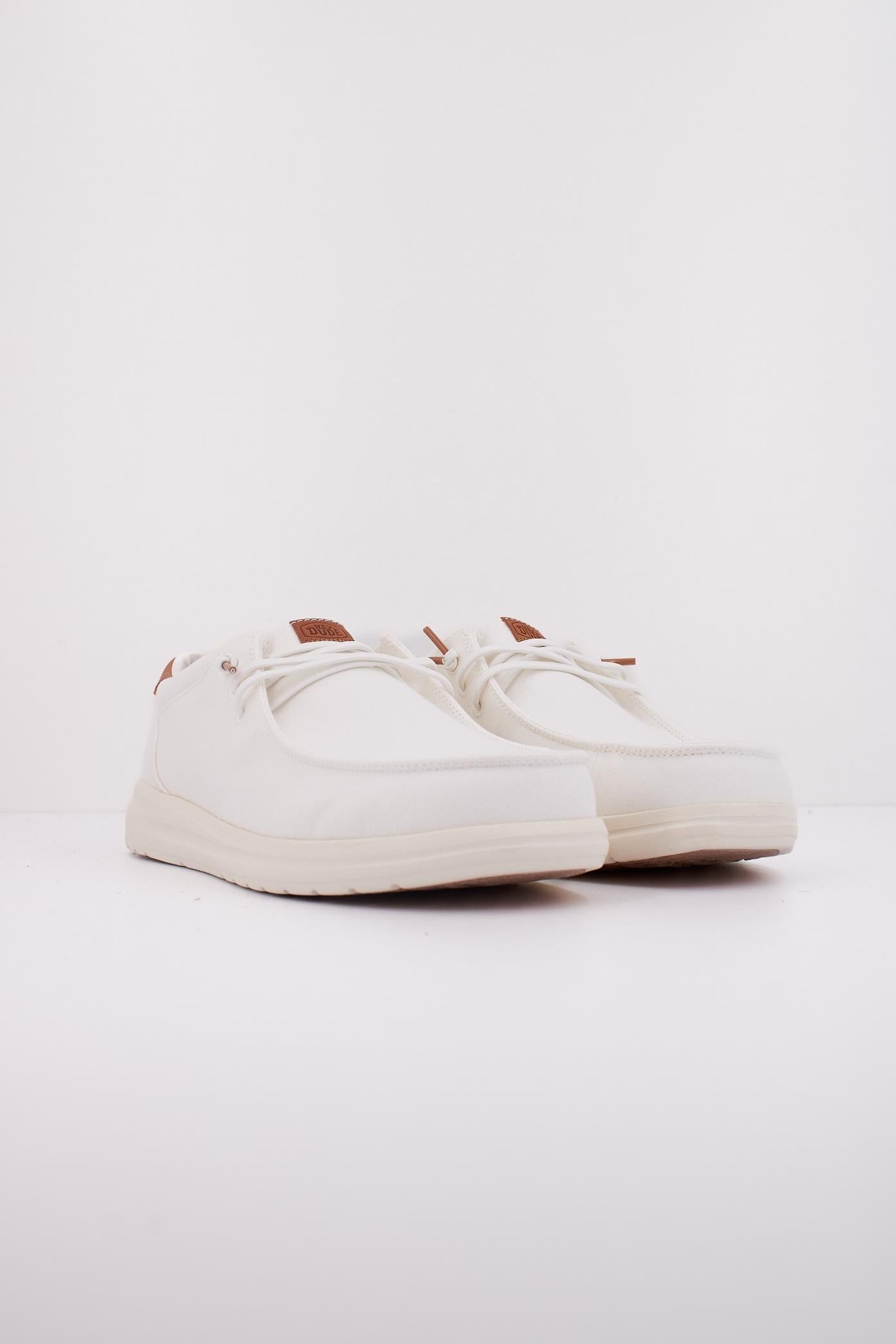 HEY DUDE PAUL CANVAS en color BLANCO (2)