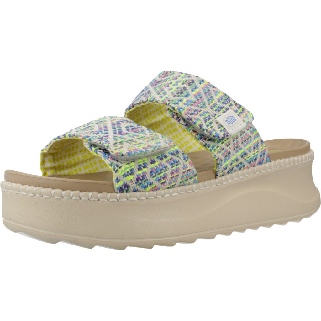 HEY DUDE DELRAY SLIDE SURF BAJA en color MULTICOLOR (1)