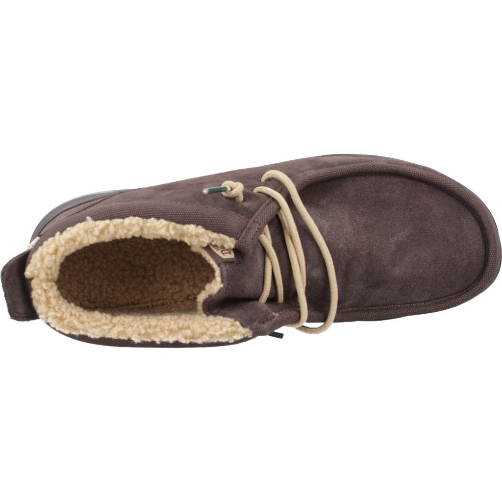HEY DUDE WALLY MID GRIPR WARMTH en color MARRON (7)