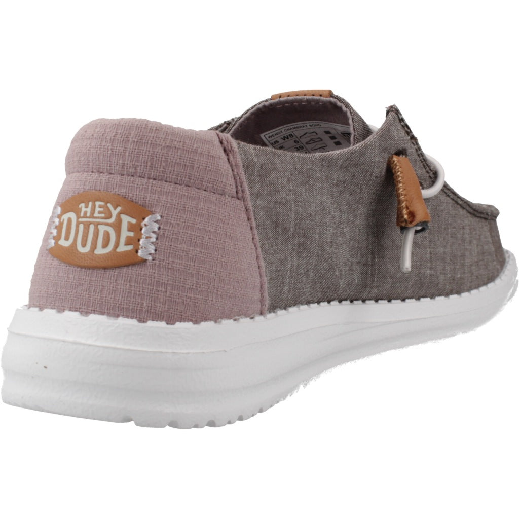 HEY DUDE WENDY CHAMBRAY BOHO en color GRIS (3)